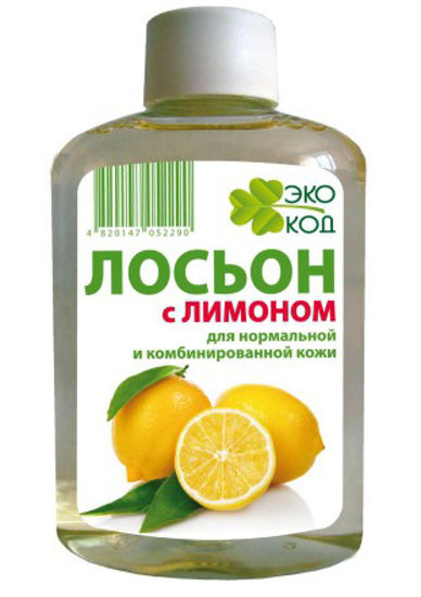 Лосьйон косметический ЭкоКод с лимоном раствор флакон 75 мл